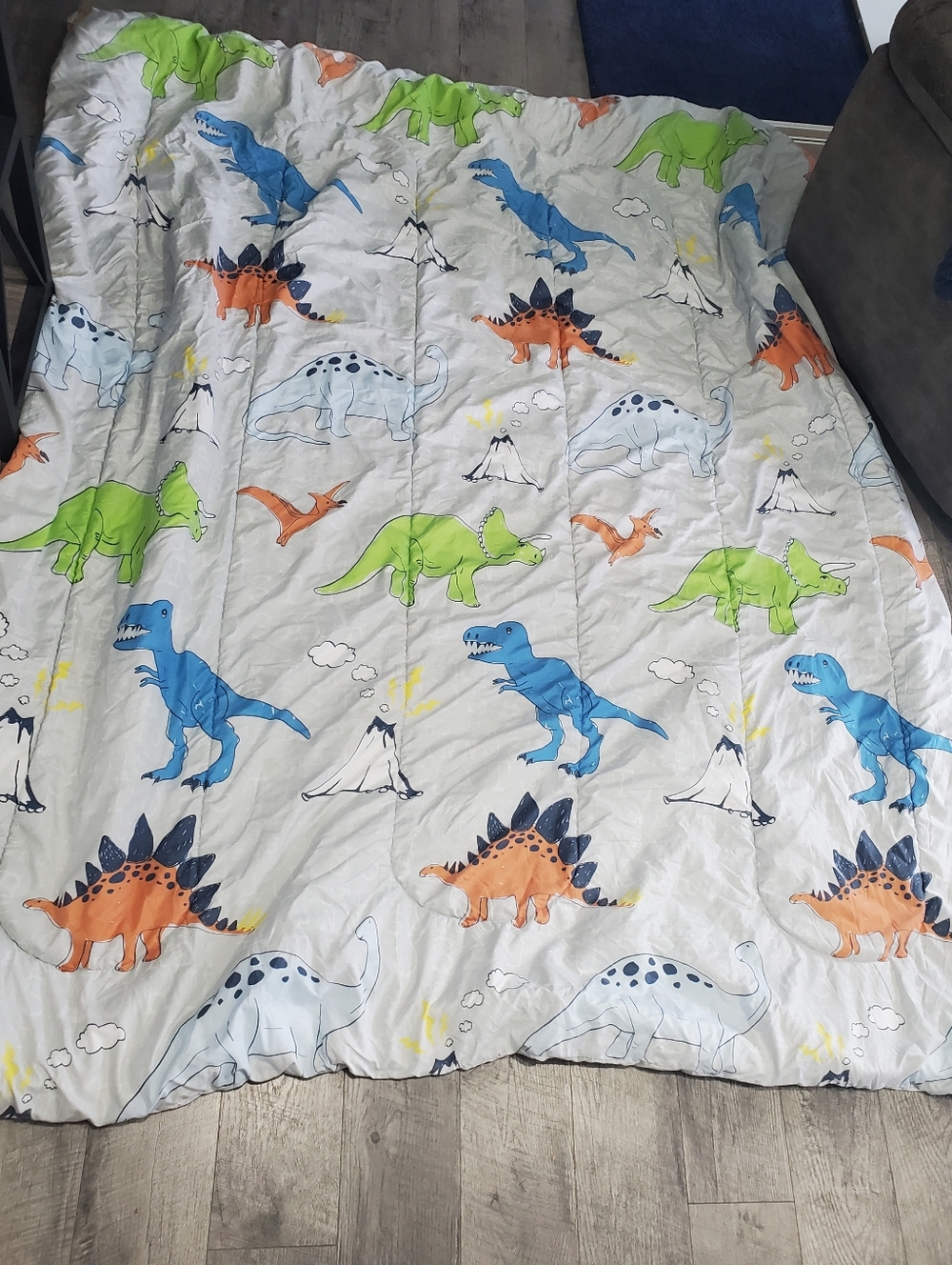 Full Dinosaur Comforter, Shams, Pillowcase And Blanket
